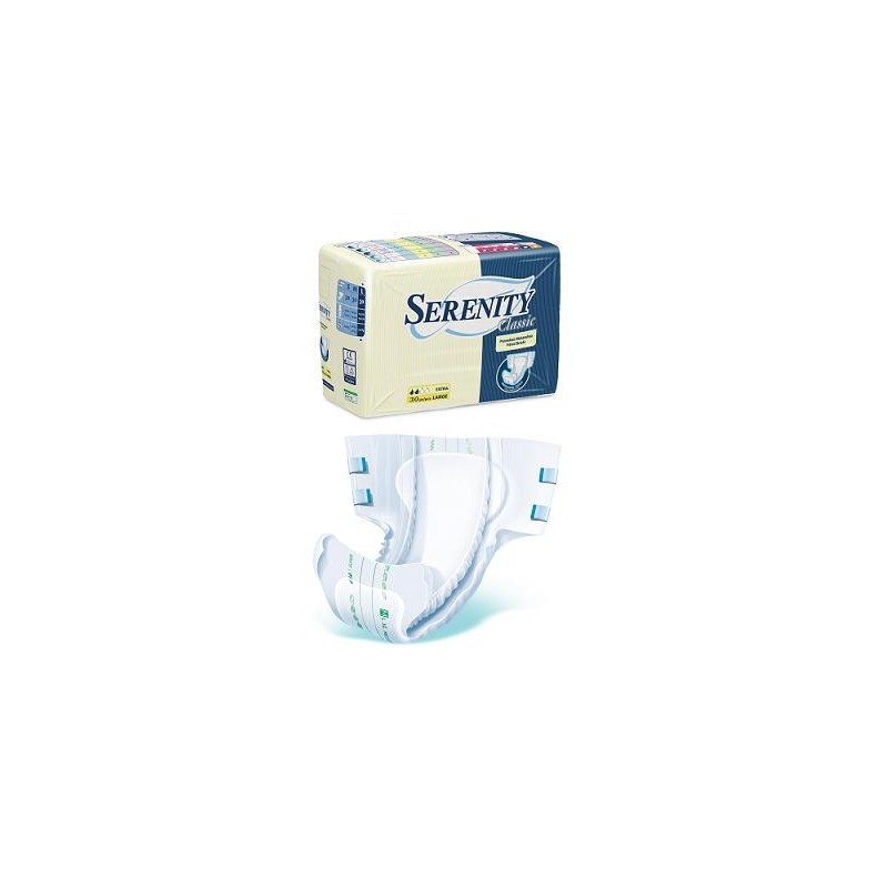 Pannolone Per Incontinenza A Mutandina Serenity Classic Formato Super Taglia Large 30 Pezzi