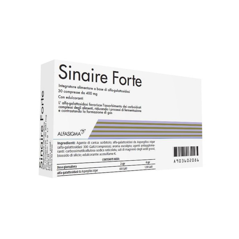 Sinaire Forte Integratore per la digestione 30 Compresse