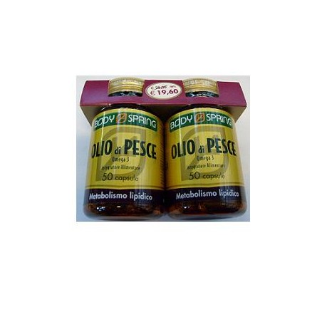 Angelini Body Spring Olio Di Pesce Omega 3 Confezione Bipack 50 Capsule X 2