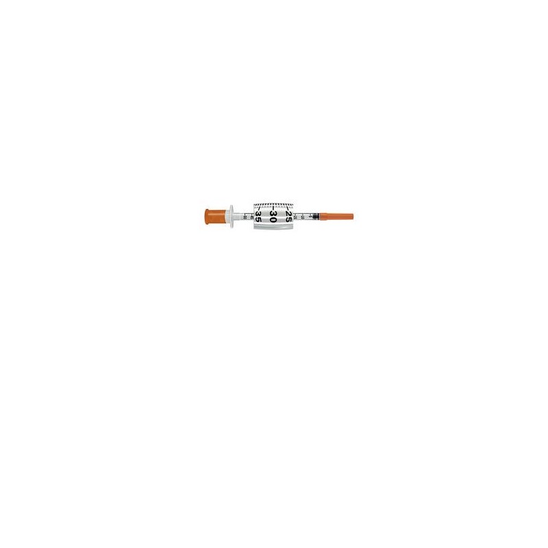 Pikdare Siringa Per Insulina Pic Insumed 0,5 Ml 100 Ui Ago Gauge 31 Lunghezza 8 Mm Senza Spazio Morto 3 Sacchetti Da 10 Pezzi