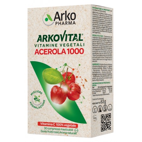 Arkofarm Arkovital Acerola 1000 30 Compresse Masticabili