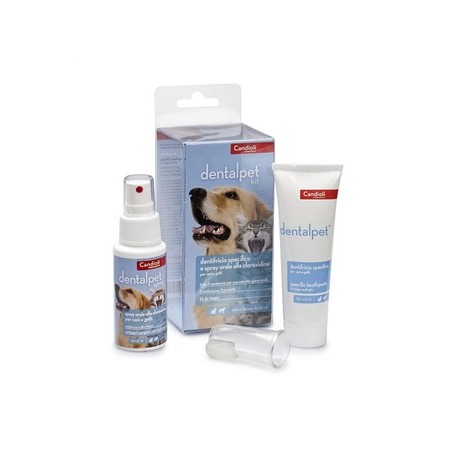 Candioli Ist. Profil. E Farm. Dentalpet Kit Dentifricio 50ml+spray Orale 50ml+1 Ditale