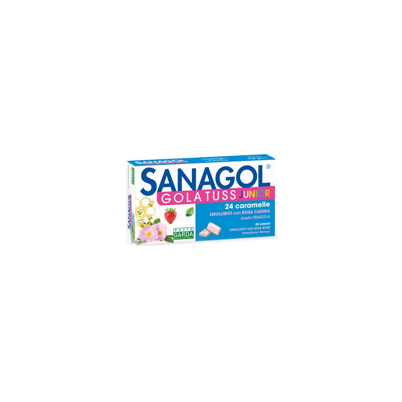 Named Sanagol Gola Tuss Junior Fragola 24 Caramelle