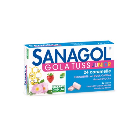 Named Sanagol Gola Tuss Junior Fragola 24 Caramelle