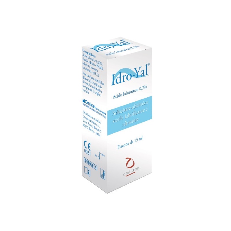 Omikron Italia Idro-yal Soluzione Oftalmica Lubrificante Idratante Acito Ialuronico 0,2% 15 Ml