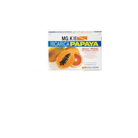 Pool Pharma Mgk Vis Ricarica Papaya Con Roc 12 Bustine