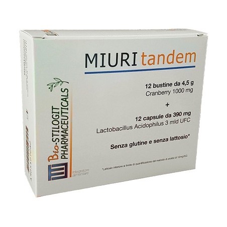 Bio Stilogit Pharmaceutic. Miuri Tandem 12 Bustine + 12 Capsule