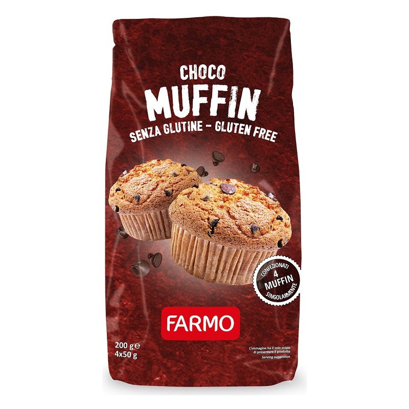 Farmo Chocomuffin Con Gocce Di Cioccolato 4 X 50 G