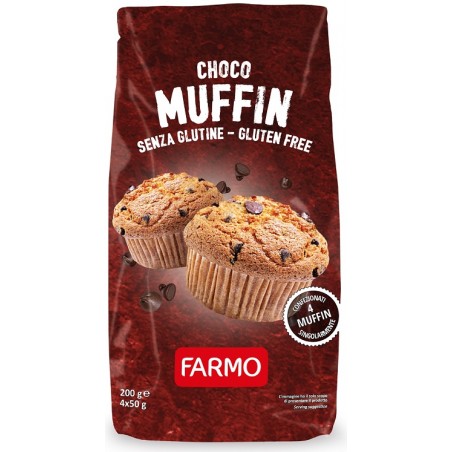 Farmo Chocomuffin Con Gocce Di Cioccolato 4 X 50 G