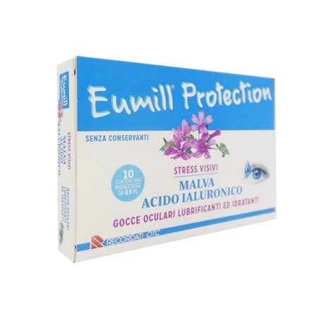 Recordati Eumill Protection Gocce Oculari 10 Flaconcini Monodose 0,5 Ml