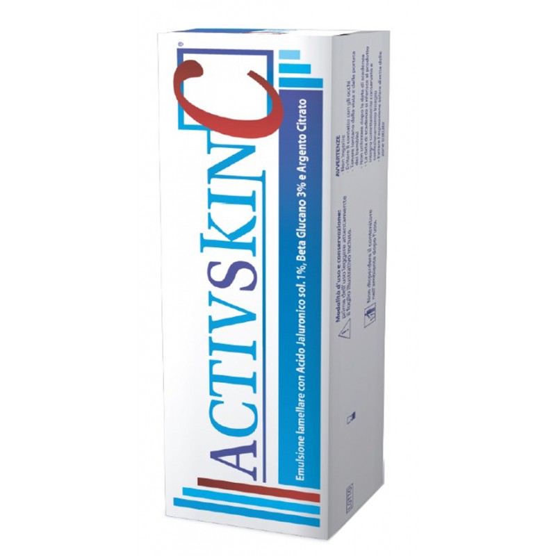 Emulsione Iamellare Activ Skin Con Acido Jaluronico 1% Beta Glucano 3% E Argento Citrato 30 Ml