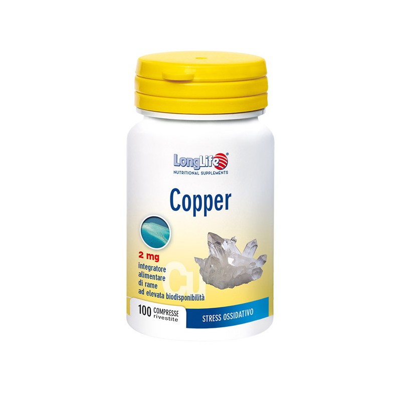 Longlife Copper 2 Mg 100 Compresse