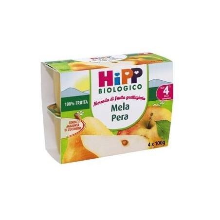 Hipp Italia Hipp Bio Frutta Grattuggiata Mela Pera 4x100 G