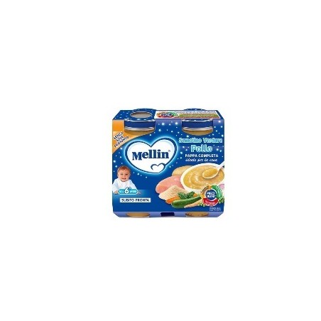 Danone Nutricia Soc. Ben. Mellin Omogeneizzato Cena Pollo Verdure 2 Pezzi 200 G