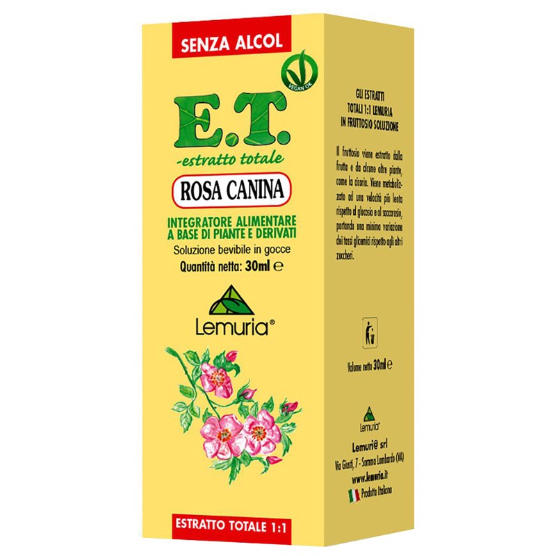 Lemuri@ Et Estratto Totale Rosa Canina 30 Ml Senza Alcol