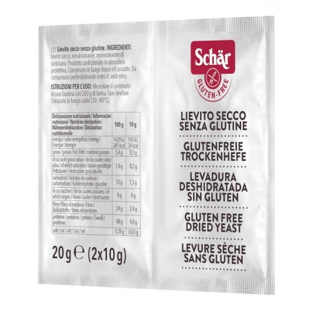 Dr. Schar Schar Lievito Secco 2 Bustine Da 10 G