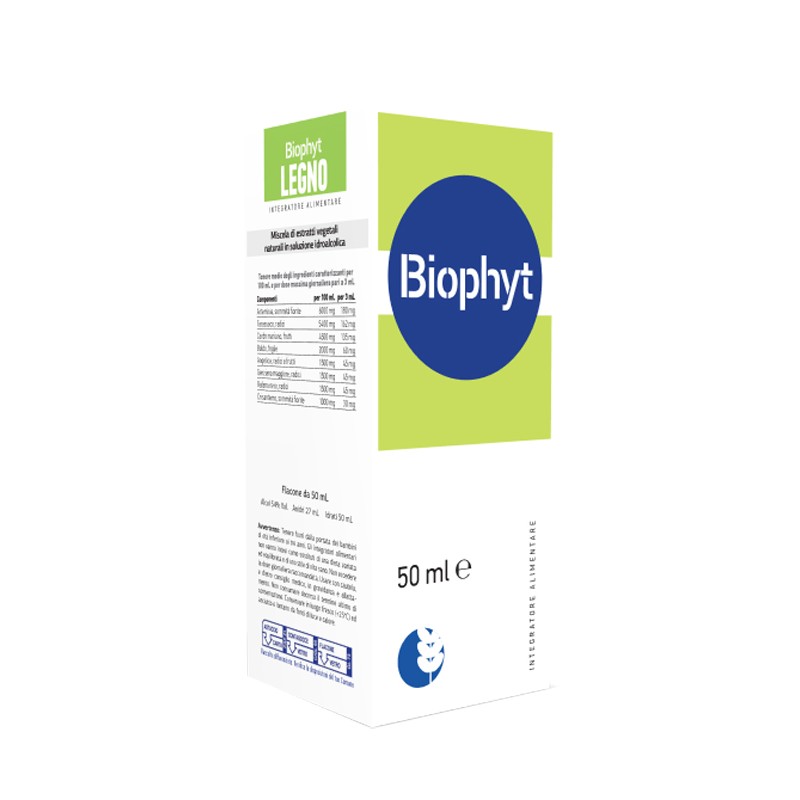 Biogroup Societa' Benefit Biophyt Legno 50 Ml Soluzione Idroalcolica