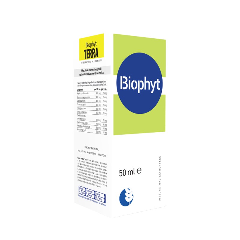 Biogroup Societa' Benefit Biophyt Terra 50 Ml Soluzione Idroalcolica