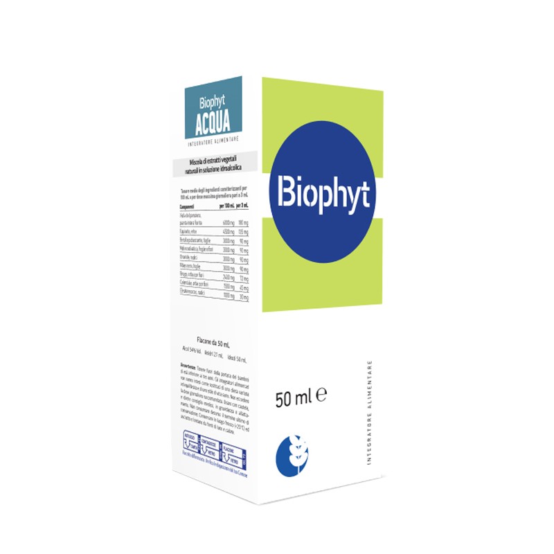 Biogroup Societa' Benefit Biophyt Acqua 50 Ml Soluzione Idroalcolica