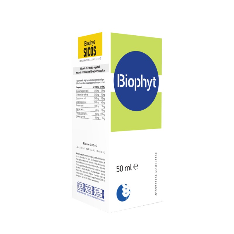 Biogroup Societa' Benefit Biophyt Sicos 50 Ml Soluzione Idroalcolica