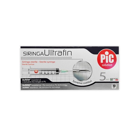 Pikdare Siringa Pic Ultrafine 5 Ml Ago 14 10 Pezzi