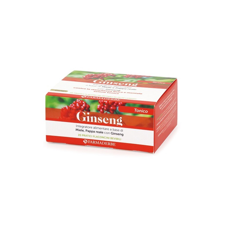 Farmaderbe Ginseng Maximum Plus 20 Flaconcini Da 10 Ml