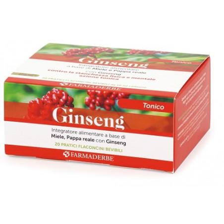 Farmaderbe Ginseng Maximum Plus 20 Flaconcini Da 10 Ml