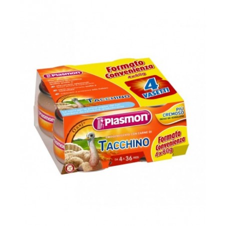 Plasmon Omogeneizzato Tacchino 4 X 80 G Con Gift