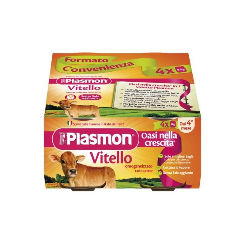 Plasmon Omogeneizzato Vitello 4 X 80 G