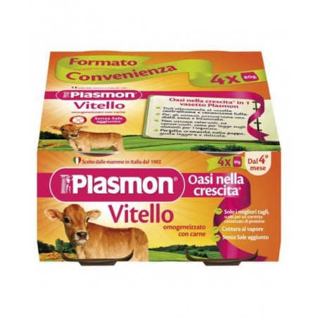 Plasmon Omogeneizzato Vitello 4 X 80 G