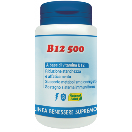 Natural Point B12 500 Cianocobalamina 100 Capsule Vegetali