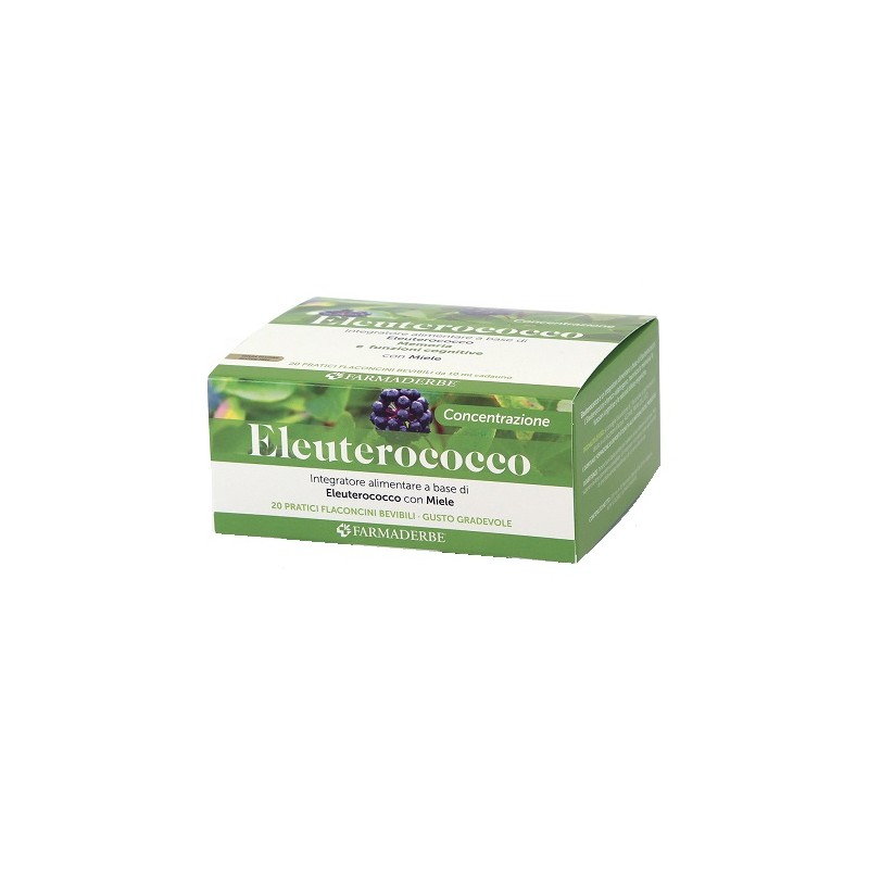 Farmaderbe Eleuterococco 20 Flaconcini Da 10 Ml