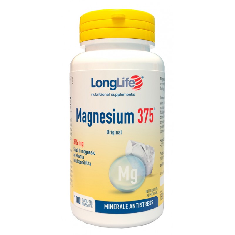 Longlife Magnesium 375 Mg 100 Tavolette