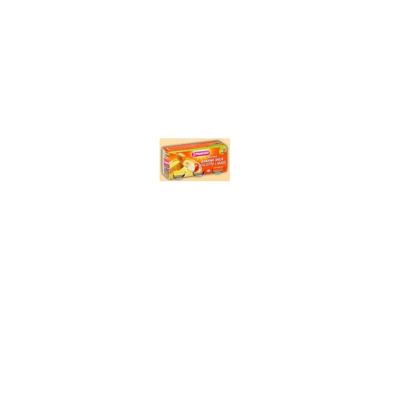 Plasmon Omogeneizzato Banana/mela/biscotti/miele 120 G X 3 Pezzi