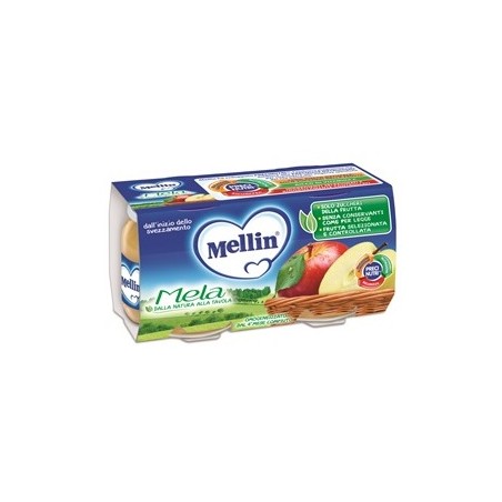 Danone Nutricia Soc. Ben. Mellin Omogeneizzato Mela 100 G 2 Pezzi