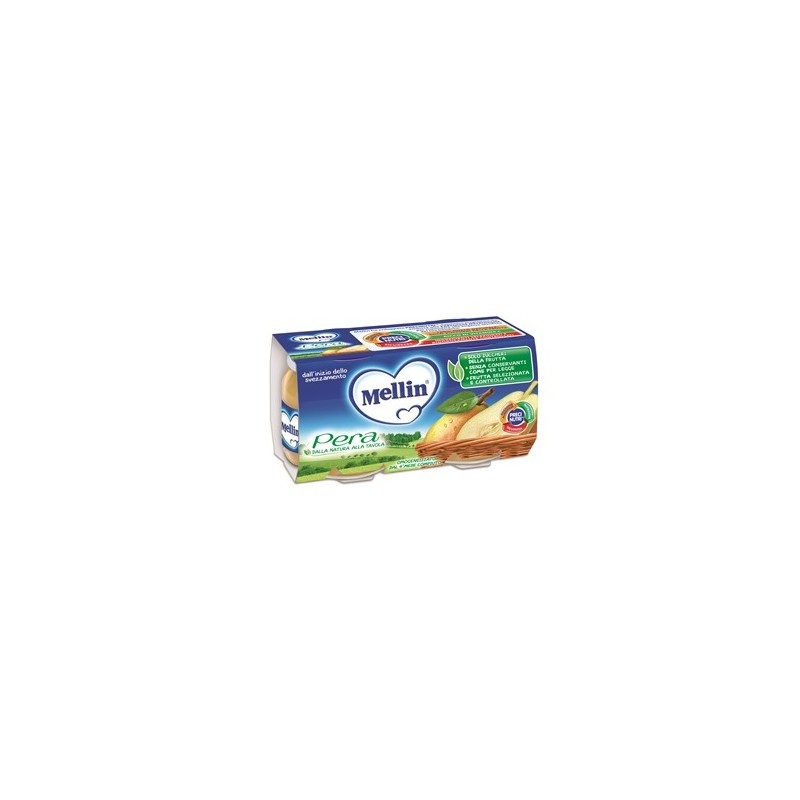 Danone Nutricia Soc. Ben. Mellin Omogeneizzato Pera 100 G 2 Pezzi