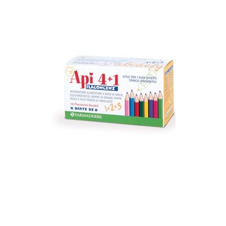 Farmaderbe Apiquattro + 1 10 Flaconcini Da 10 Ml