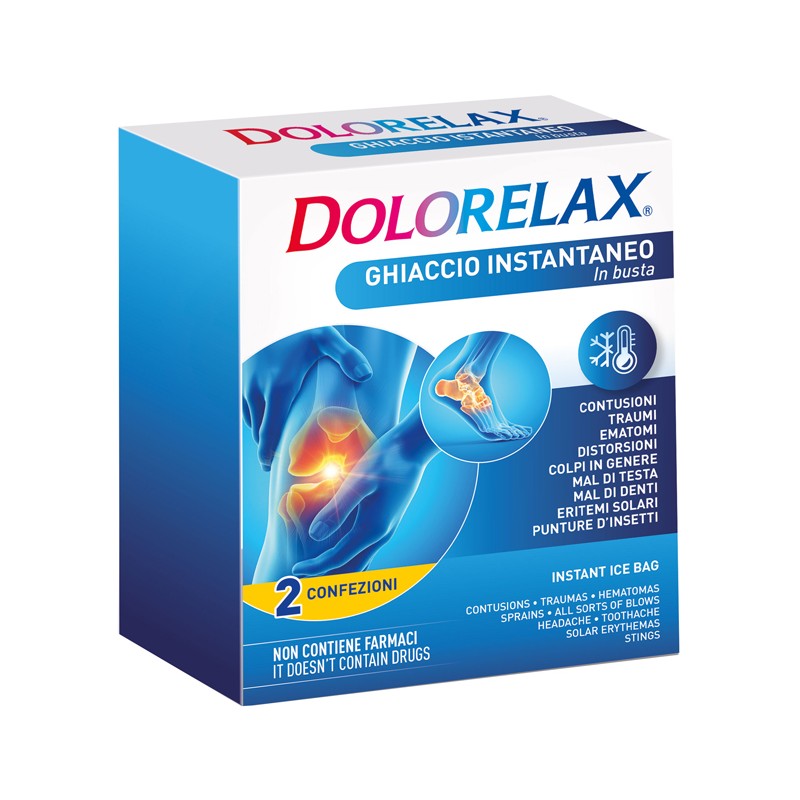 Euritalia Pharma Dolorelax Ice Bag Ghiaccio Busta 2 Pezzi