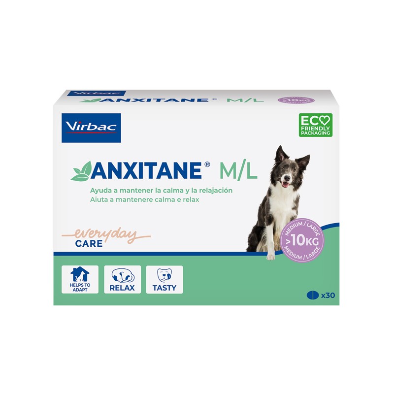 Virbac Anxitane M/l Supplemento Nutrizionale Scatola 30 Compresse Appetibili