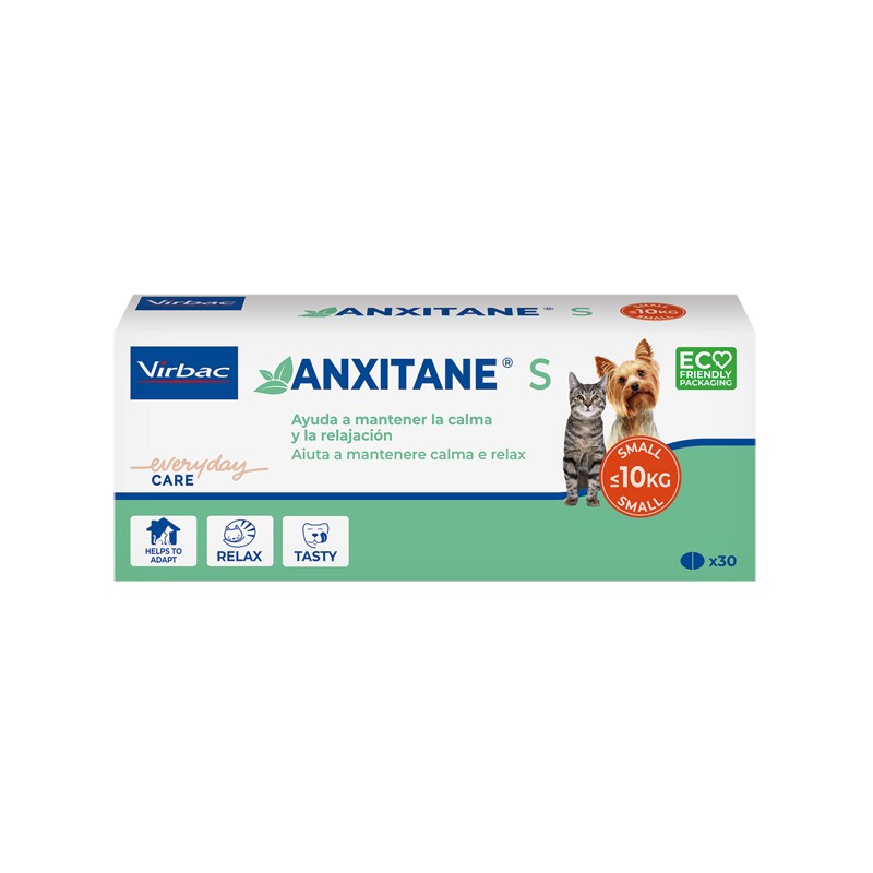 Virbac Anxitane S Supplemento Nutrizionale Scatola 30 Compresse Appetibili