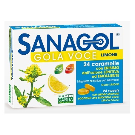 Named Sanagol Gola Voce Senza Zucchero Limone 24 Caramelle