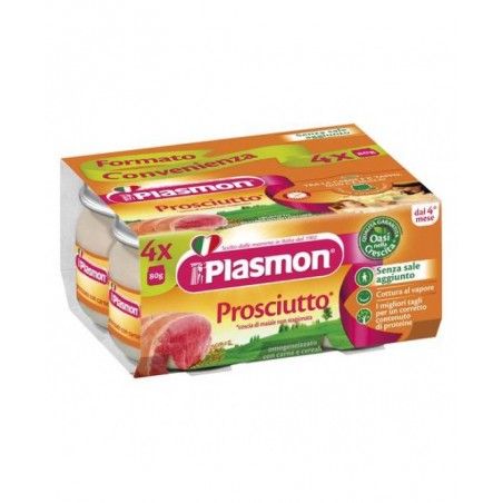 Plasmon Omogeneizzato Prosciutto Cotto 4 X 80 G