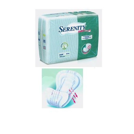 Pannolone Per Incontinenza Sagomato Serenity Softdry+ Aloe Super 30 Pezzi