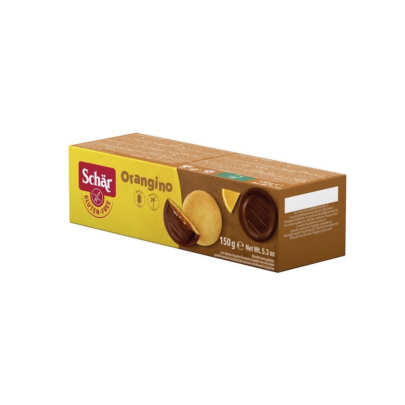 Dr. Schar Schar Orangino Biscotti Con Ripieno Al Gusto Di Arancia Ricoperti Con Cioccolato 150 G