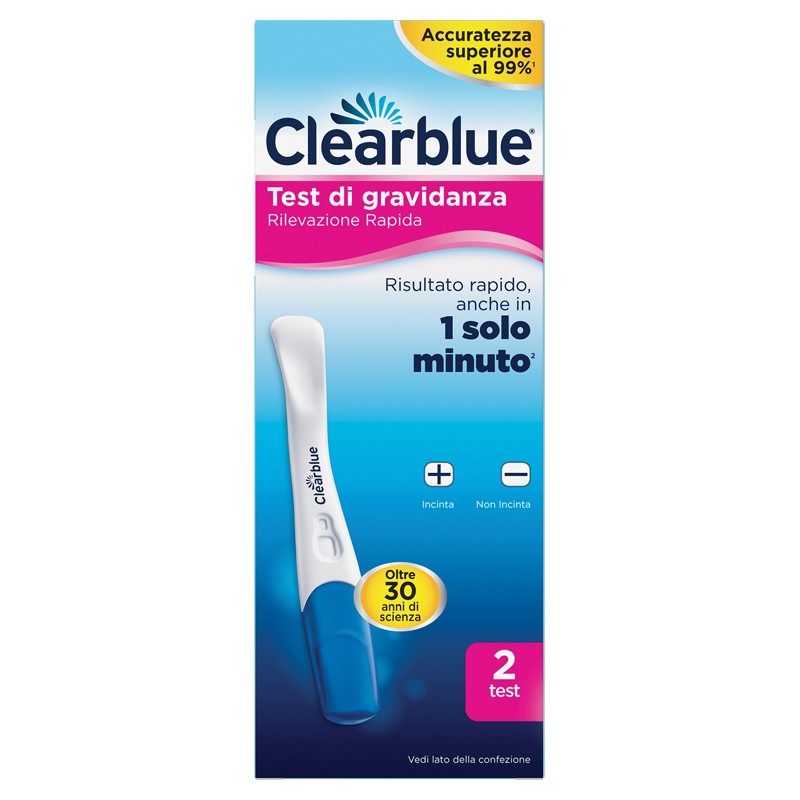 Procter & Gamble Test Di Gravidanza Clearblue Rilevazione Rapida 2 Pezzi