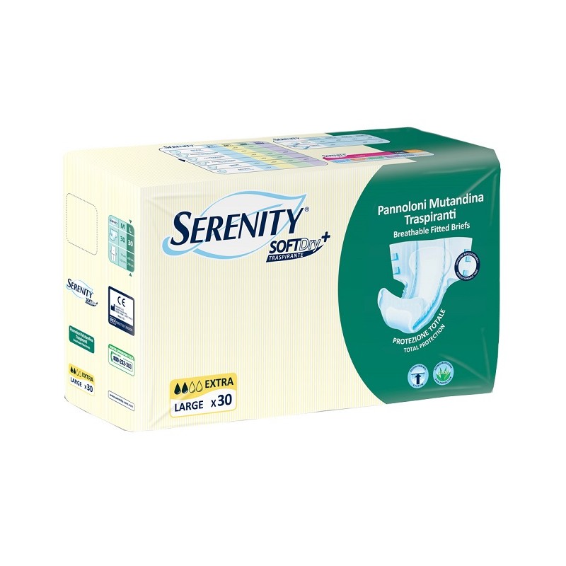 Pannolone Mutandina Per Incontinenza Serenity Softdry+ Extra Taglia Large 30 Pezzi