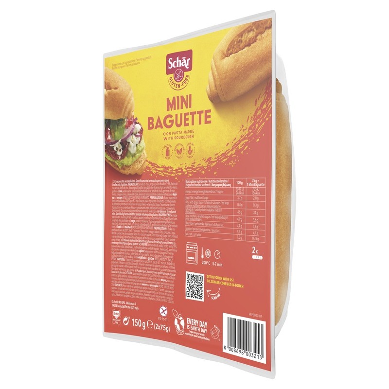 Dr. Schar Schar Mini Baguette Senza Lattosio 2 X 75 G