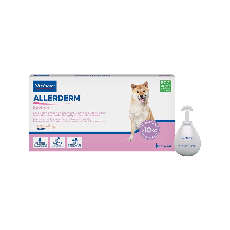 Virbac Allerderm Spot On Cani Superiori A 10 Kg 6 Pipette 4 Ml