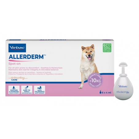 Virbac Allerderm Spot On Cani Superiori A 10 Kg 6 Pipette 4 Ml