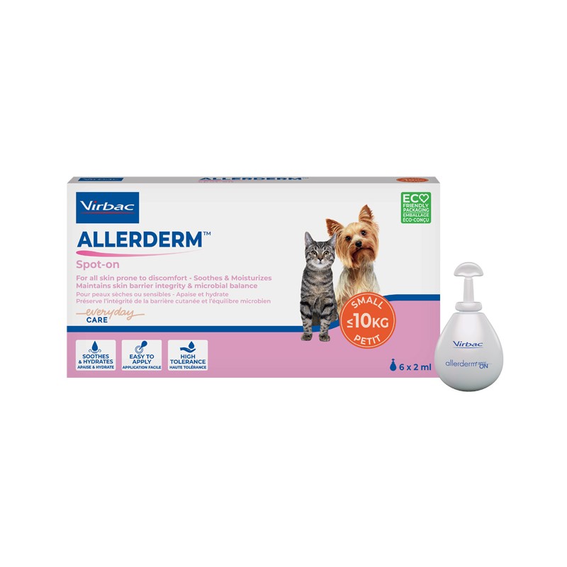 Virbac Allerderm Spot On Cani Inferiori A 10 Kg 6 Pipette 2 Ml